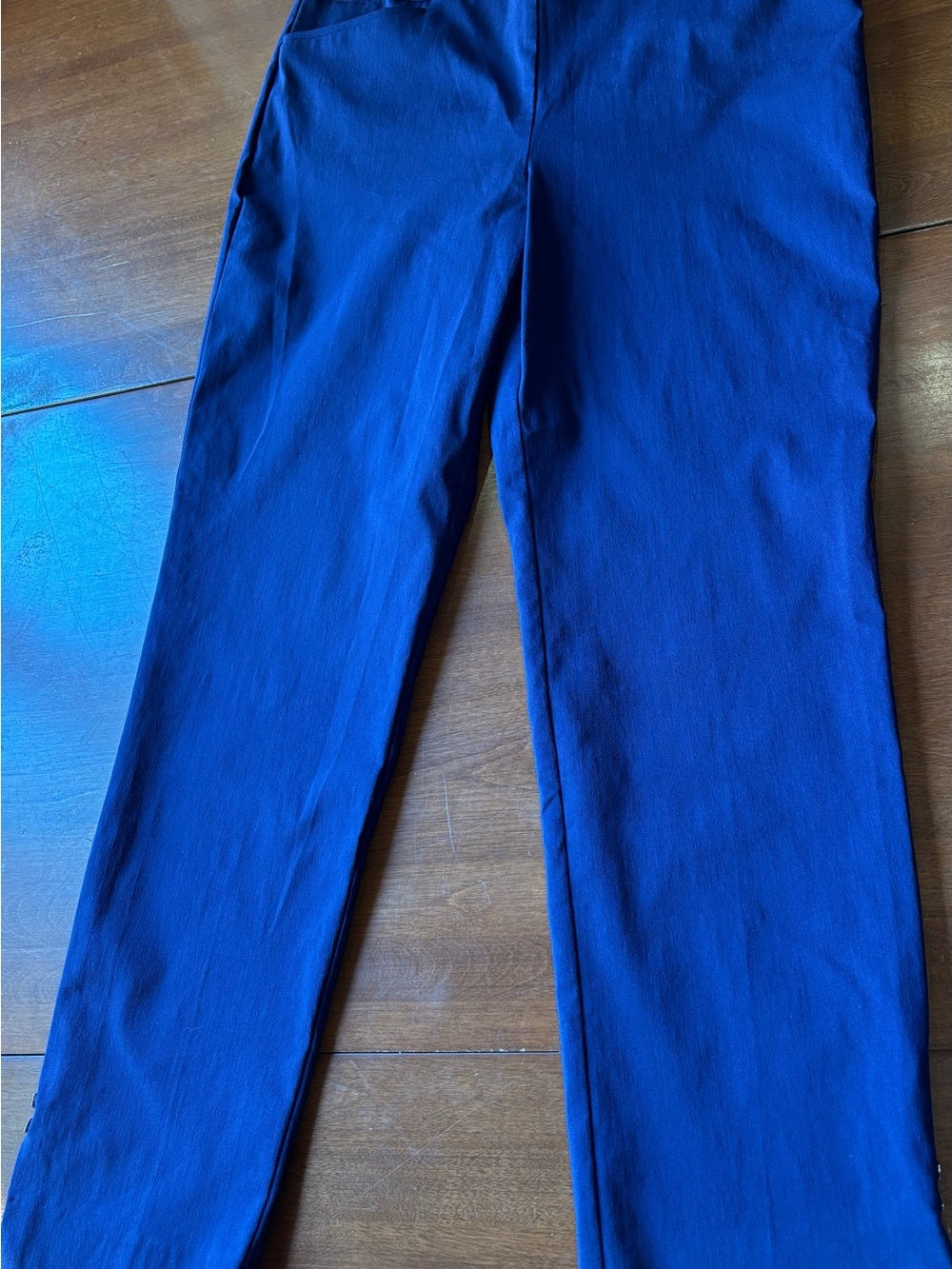 Chico's Women's Ankle-Length Straight Pants in Cobalt Blue